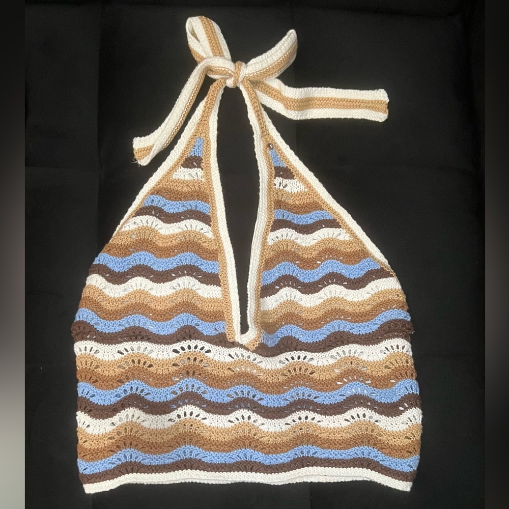 Knitted Halter Top